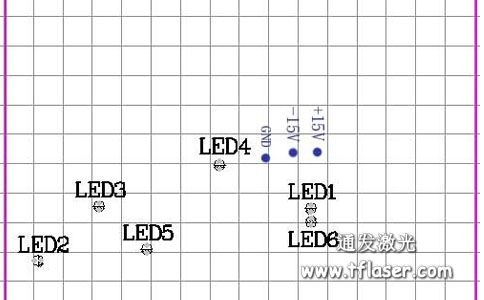 通發(fā)激光升壓調(diào)流電源控制板LED示意圖